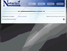 Tablet Screenshot of notaria1yautepec.com